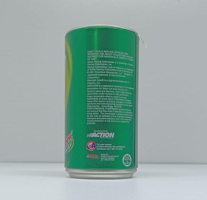 Auto NASCAR #19 Mountain Dew Dodge 1:64 – Edición Especial en Lata de Colección